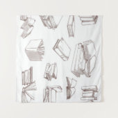 Buchmuster Wandteppich (Vorderseite (Horizontal))