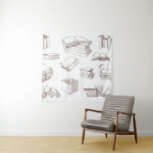 Buchmuster Wandteppich (Beispiel)