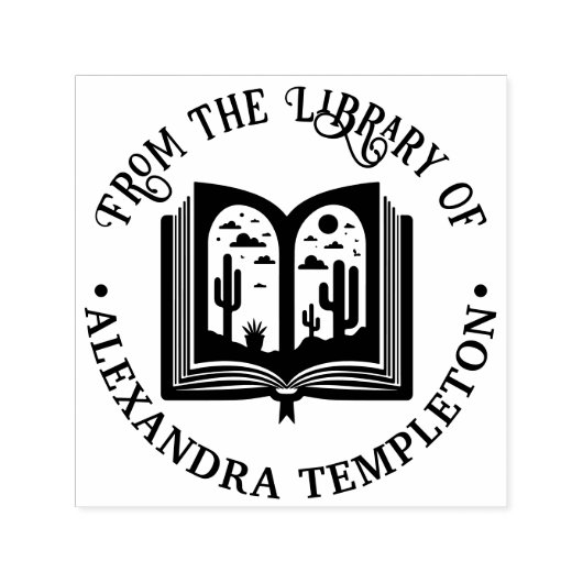 Buchname: Open Book Desscape Landscape Pages Libra Permastempel (Design)