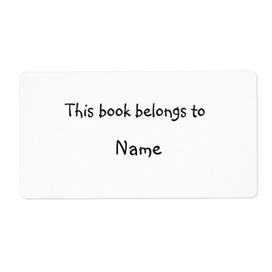 Buchplatte - einfach weiß (Vorne)