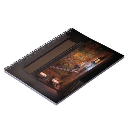 Buchregaleinsatz - Treppe zum Zuhause Notizblock (Linke Seite)