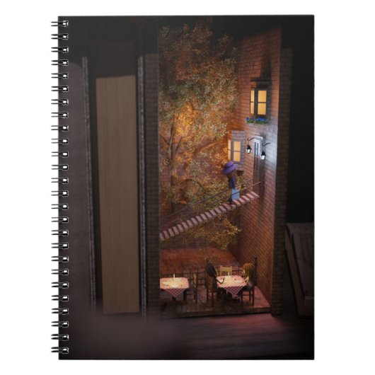 Buchregaleinsatz - Treppe zum Zuhause Notizblock (Vorderseite)