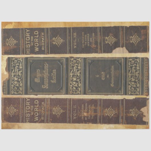 Buchrückseite Seidenpapier (Vorderseite)