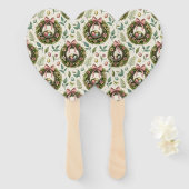 Buchsbaum-Osterkranz rosa Schleife mit Ei Fächer (Vorne und Hinten)
