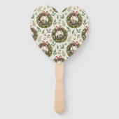 Buchsbaum-Osterkranz rosa Schleife mit Ei Fächer (Vorderseite)