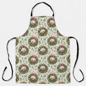 Buchsbaum-Osterkranz rosa Schleife mit Ei Schürze (Vorderseite)