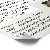 Buchsignatur für Notebooks und Stifte Poster (Ecke)