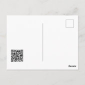 Buchsignierstunde Autorenerscheinung Blau Postkarte (Rückseite)