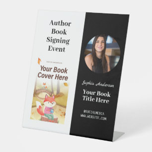 Buchsignierung   Autor Buch Launch Promotional Ped Sockelschild