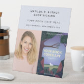 Buchsignierung | Autor-Buch-Startaktion Sockelschild (In Situ)