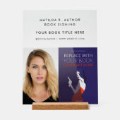 Buchsignierung | Autor Buchübersicht Werbeaktion Acrylschild (Vorderseite)