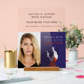 Buchsignierung | Autor Buchübersicht Werbeaktion Acrylschild (Hochzeit)