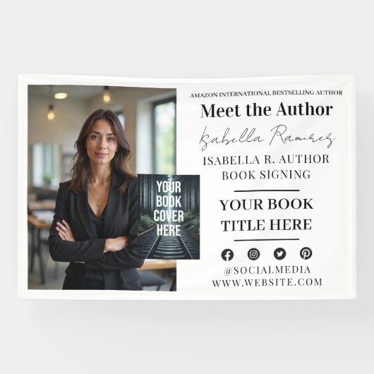 Buchsignierung des Autors und Werbeaktion der Vera Banner (Horizontal)