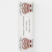 Buchsignierung Krone Kirry Red Banner (Vertikal)