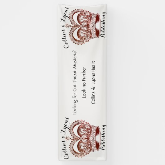 Buchsignierung Krone Kirry Red Banner (Vertikal)