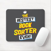 Buchsortierer, Lustiger Beruf Mousepad (Mit Mouse)