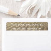 Buchspendensticker Sand (Insitu)