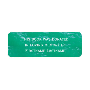 Buchspendensticker Wasser