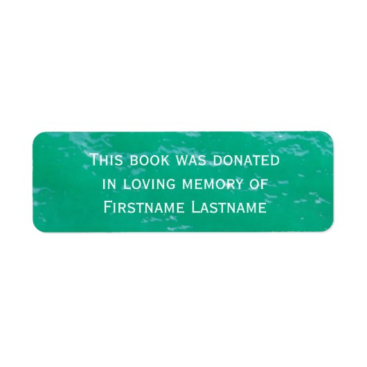 Buchspendensticker Wasser (Vorne)