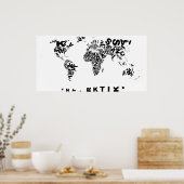 Buchstab enwelt Poster (Küche)