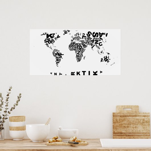 Buchstab enwelt Poster (Küche)