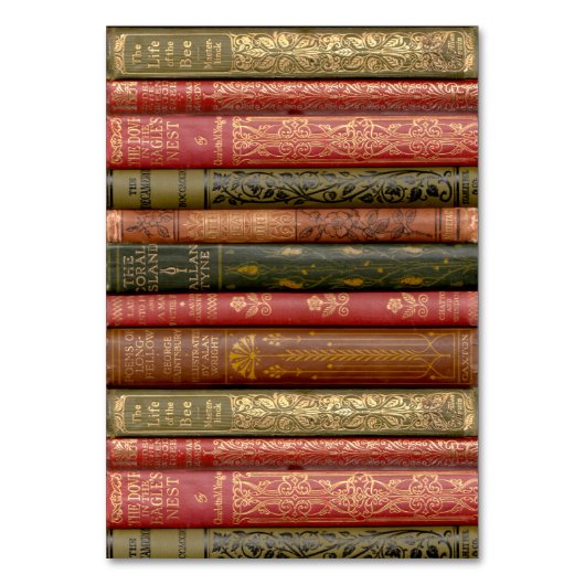 Buchstäbchen (Bienen) Lesezeichen Tischnummer (Rückseite)