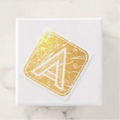 Buchstabe A Alphabet ABC Geschenkanhänger (Mit Box)