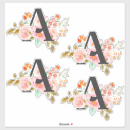 Buchstabe A Aufkleber