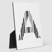 BUCHSTABE A BARCODE Erstes Anfangsbarcode-Muster Fotoplatte (Seite)