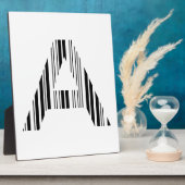 BUCHSTABE A BARCODE Erstes Anfangsbarcode-Muster Fotoplatte (Seite)