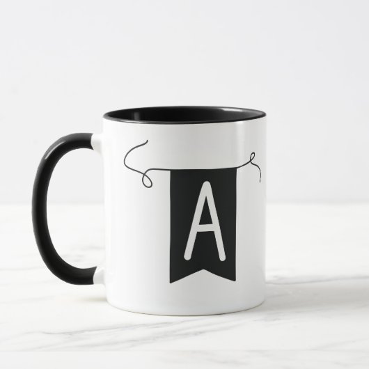 buchstabe "A"Becher Tasse (Links)
