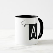 buchstabe "A"Becher Tasse (VorderseiteRechts)