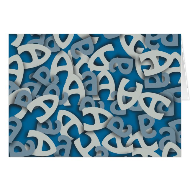 Buchstabe A Blau (Vorderseite (Horizontal))