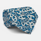 Buchstabe A Blau Krawatte (Gerollt)