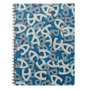 Buchstabe A Blau Notizblock
