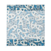 Buchstabe A Blau Notizblock (Vorderseite)