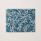 Buchstabe A Blau Puzzle (Horizontal)