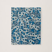 Buchstabe A Blau Puzzle (Vertikal)