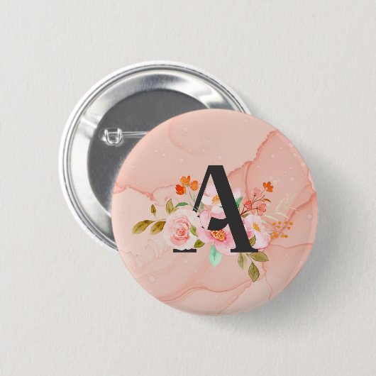 Buchstabe A Button (Vorne & Hinten)