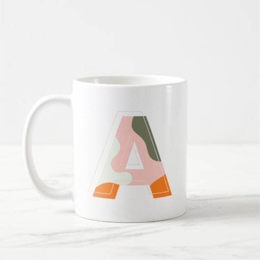 Buchstabe A | CAMOUFLAGE Kaffeetasse (Links)