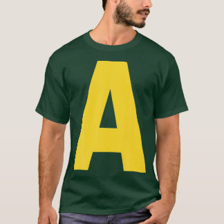 Buchstabe A Chipmunk Christmashanksgiving Kostüm v T-Shirt
