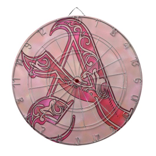 Buchstabe A Dartscheibe (vorne)