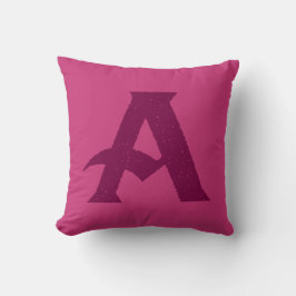 Buchstabe A Design. Kissen