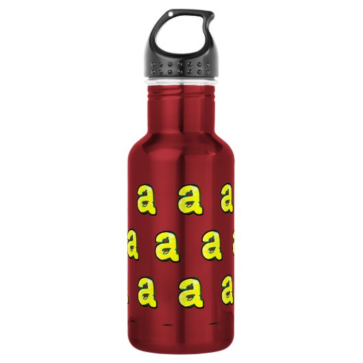 Buchstabe "a" edelstahlflasche (Vorderseite)