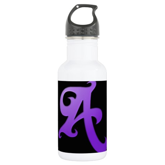 Buchstabe A Edelstahlflasche (Vorderseite)