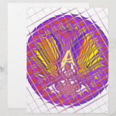 Buchstabe A, farbiges Logo (Vorne/Hinten)