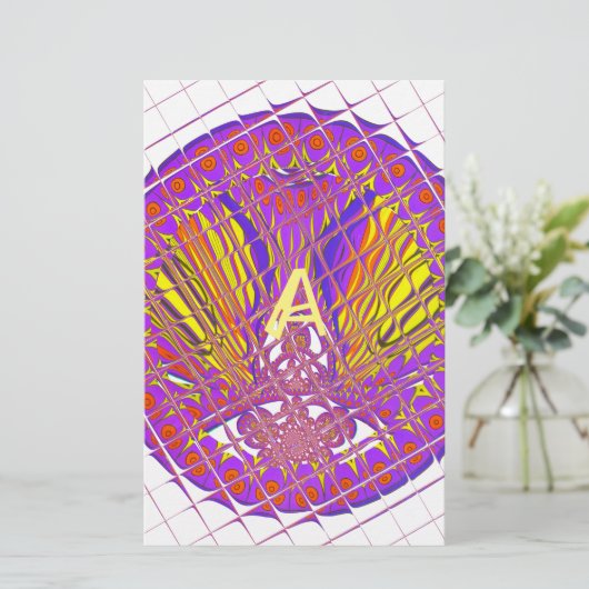 Buchstabe A, farbiges Logo Briefpapier (Stehend Vorderseite)