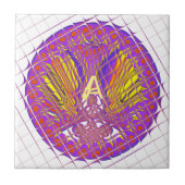 Buchstabe A, farbiges Logo Fliese (Vorderseite)