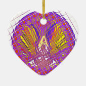 Buchstabe A, farbiges Logo Keramikornament (Vorne)