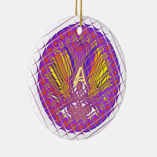Buchstabe A, farbiges Logo Keramikornament (Rechts)